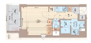 アスヴェル京都西七条の物件間取画像